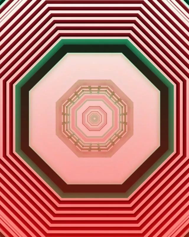 מנהרת ניאון ורוד אדום שומר מסך 60fps 4:5 Instagram VJ Loop PC לפטופ