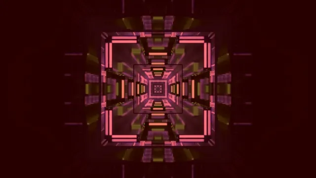 Pixel Neon Tunnel Pink Green 4k UHD 60fps Screensaver VJ Loop