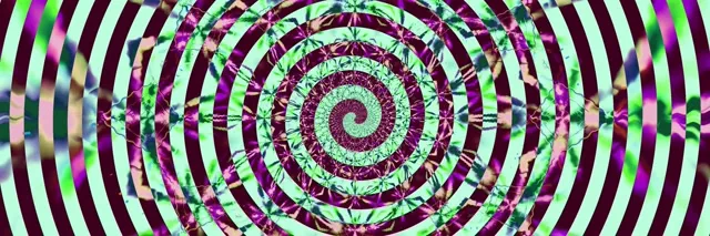 Neon Tunnel Hypnotische Spiral Vortex 3:1 Triple Wide 60fps Bildschirmschoner VJ Loop