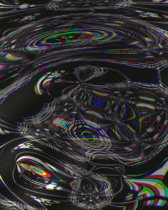 Psychedelic Neon Tunnel VJ Loop 4:5 Instagram 60fps Screensaver Motion Background