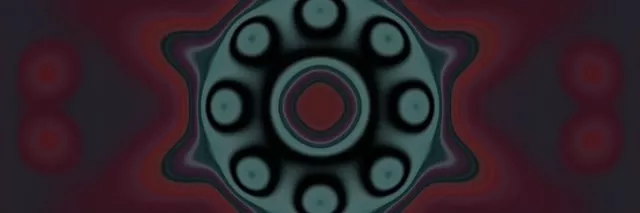 Pulsujący turkusowy tryb neonowy tunel 3:1 potrójnie szeroki 60fps VJ Loop Wygaszacz ekranu