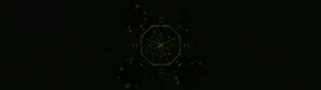 Pulsating Golden Hexagon Neon Tunnel 32:9 Ultrawide 60fps VJ Loop Screensaver