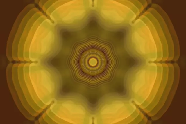 Pulsating Golden Neon Tunnel 3:2 Surface 60fps VJ Loop Screensaver
