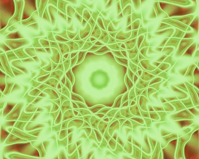 Túnel Neon Verde Pulsante 5:4 Industrial VJ Loop 60fps Protetor de Tela