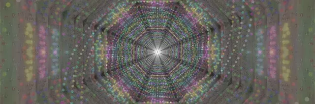 Twnnel Neon Hecsagon Taro | 3:1 Llydan Tribl | 60fps VJLoops Sgrin Arbedydd