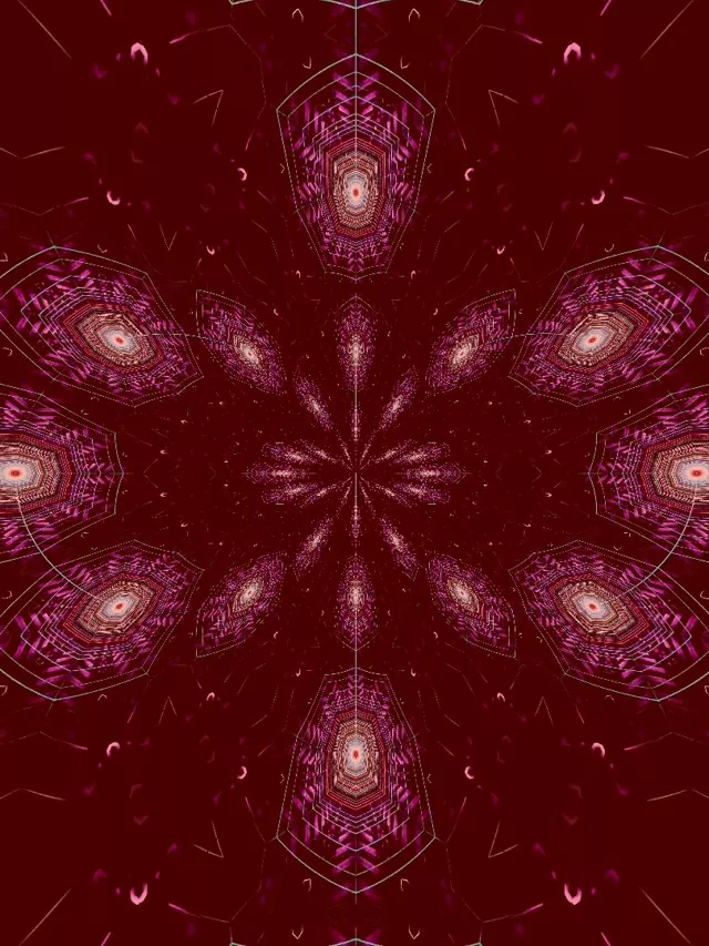 Pulzirajoči Hexagon Neon Tunnel | 3:4 iPad Portrait 60fps VJLoops Screensaver