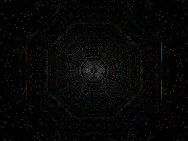 Pulsating Hexagon Neon Tunnel 4:3 Classic 60fps VJLoops Screensaver
