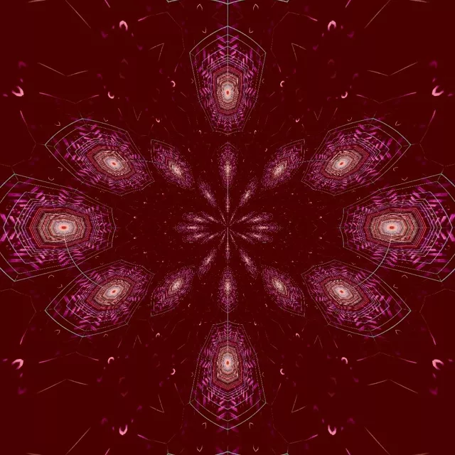 Pulsujący Sześciokąt Neon Tunnel VJ Loop 1:1 Kwadrat 60fps Wygaszacz