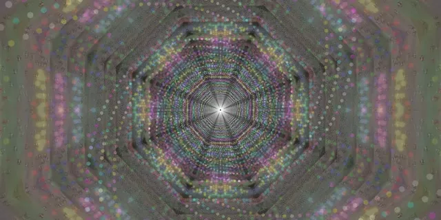 მერgerთი Hexagon ნეონის ტუნელი VJLoops 2:1 Univisium 60fps Screensaver