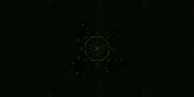 Pulsating Hexagon Neon Tunnel VJ Loop 2:1 Univisium 60fps Screensaver