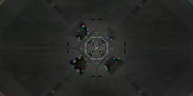 Пульсуючий шестикутник неоновий тунель VJLoops 2:1 Univisium 60fps Screensaver