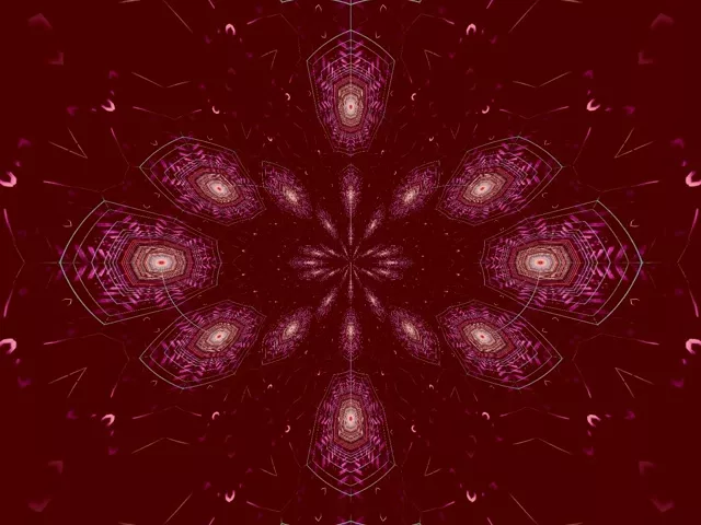 Tunnel Néon Hexagone Pulsant VJ Loop 4:3 Classique 60fps Économiseur d'Écran