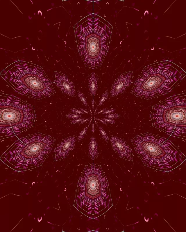 Tolláin Neon Hexagon Pulsating VJ Loop 4:5 Instagram 60fps Screensaver