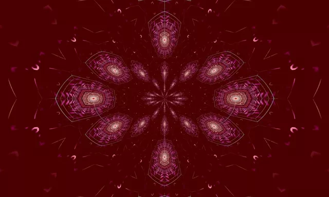 Пульсирующий шестиугольник неоновый туннель VJ Loop 5:3 широкий 60fps заставка