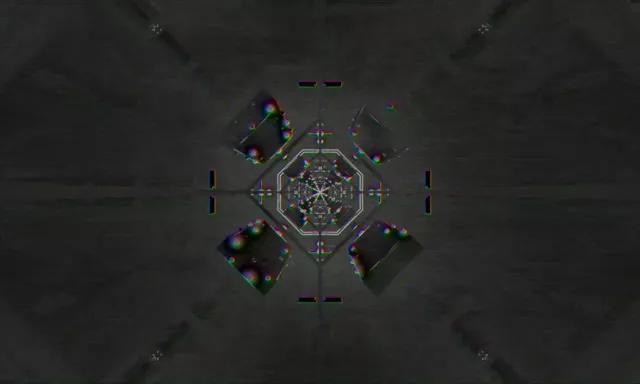 Παλλόμενο Hexagon Neon Tunnel VJLoops 5:3 Wide 60fps Screensaver