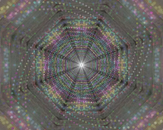 Túnel de Néon Hexágono Pulsante VJLoops 5:4 Industrial 60fps Protetor de Tela