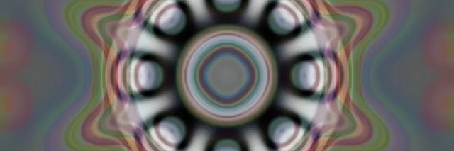 Pulsujący Kalejdoskop Tunel Neon 3:1 Triple Wide 60fps VJLoops Screensaver