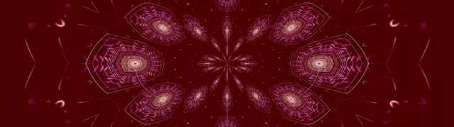 Pulsating Magenta Kaleidoscope Neon Tunel 32:9 Ultrawide VJ Loop 60fps Screensaver