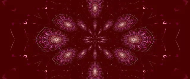 Pulsating Mandala Neon Tunnel VJLoops 2.39:1 Cinemascope 60fps Screensaver