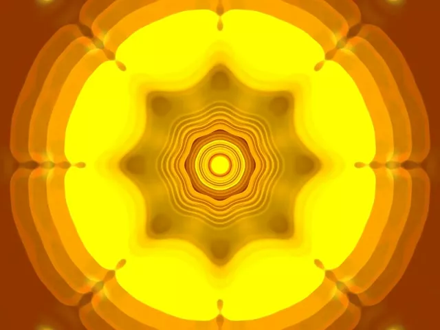 Boucle VJ Tunnel Néon Explosion Étoile Concentrique Pulsante 4:3 Classique 60fps Économiseur d'écran