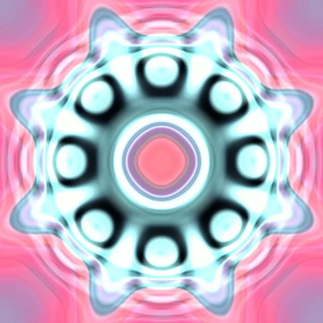 Пулсирајућа неонска тунела VJ Loop 1:1 Square 60fps Screensaver Animation