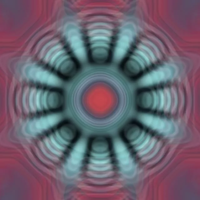 Pulsirajući Neon Tunel VJ Loop 1:1 Square 60fps Screensaver Kaleidoskop