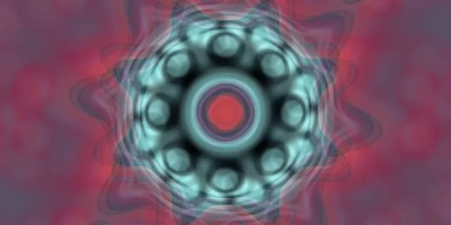 Пульсуюча неонова тунель вихір - 2:1 Univisium 60fps VJ Loop Screensaver