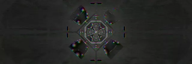 Pulsujący Tunel Neonowy Wir 3:1 Triple Wide 60fps Screensaver VJLoops