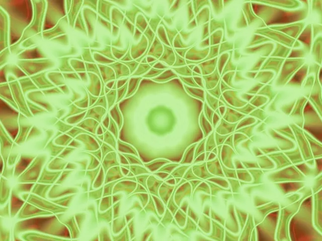 Terowongan Neon Berdenyut Vortex Loop 4:3 Classic 60fps Screensaver