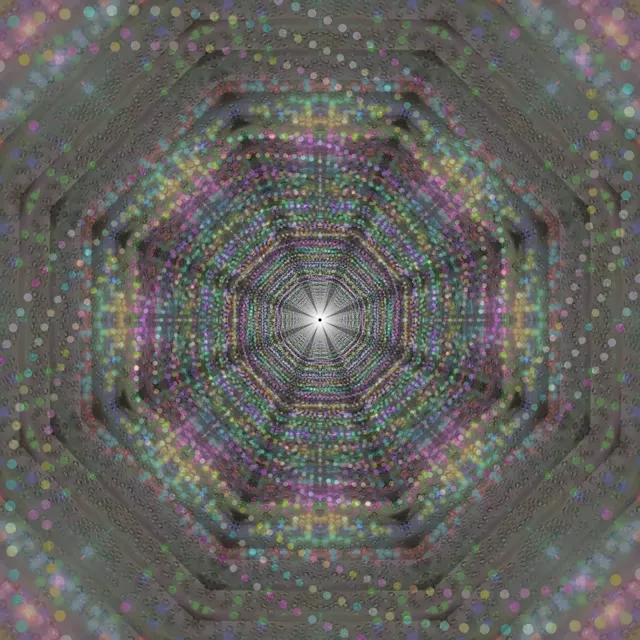 Pulsating Octagon Neon Tunnel | 1:1 Square 60fps VJLoops Screensaver