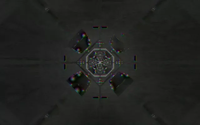 Pulsating Octagon Neon Tunnel 16:10 MacBook 60fps Screensaver VJ Loop
