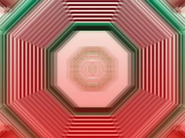 Pulserende Octagon Neon Tunnel 4:3 Classic 60fps Screensaver VJLoops