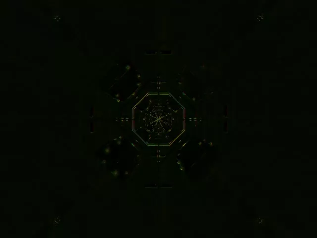 Pulsating Octagon Neon Tunnel 4:3 Classic 60fps VJ Loop Screensaver