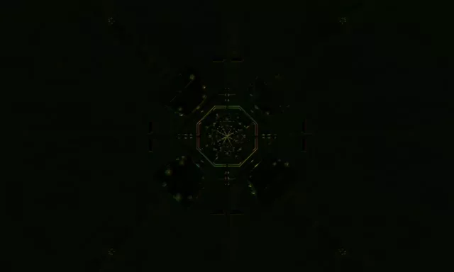 Pulsating Octagon Neon Tunnel 5:3 Wide 60fps VJ Loop Screensaver