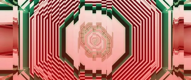 Pulsating Octagon Neon Tunnel VJ Loop 60fps 2.39:1 Screensaver