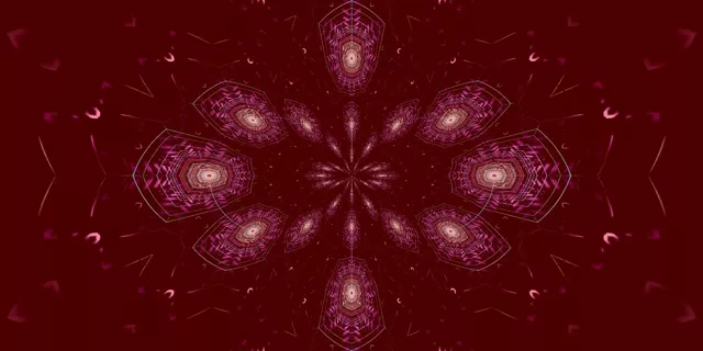 Mandala Corcra Gealadh Toibreacdán Neon VJLoops 2:1 Univisium 60fps Screensaver