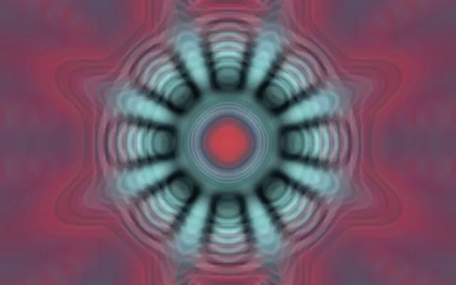 Pulsating Radial Neon Tunnel 16:10 Macbook 60fps VJLoops Screensaver