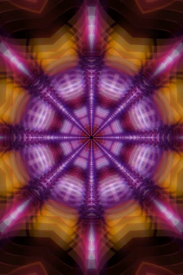 Pulsating Radial Neon Tunnel 9:16 Portrait 60fps VJ Loop Screensaver