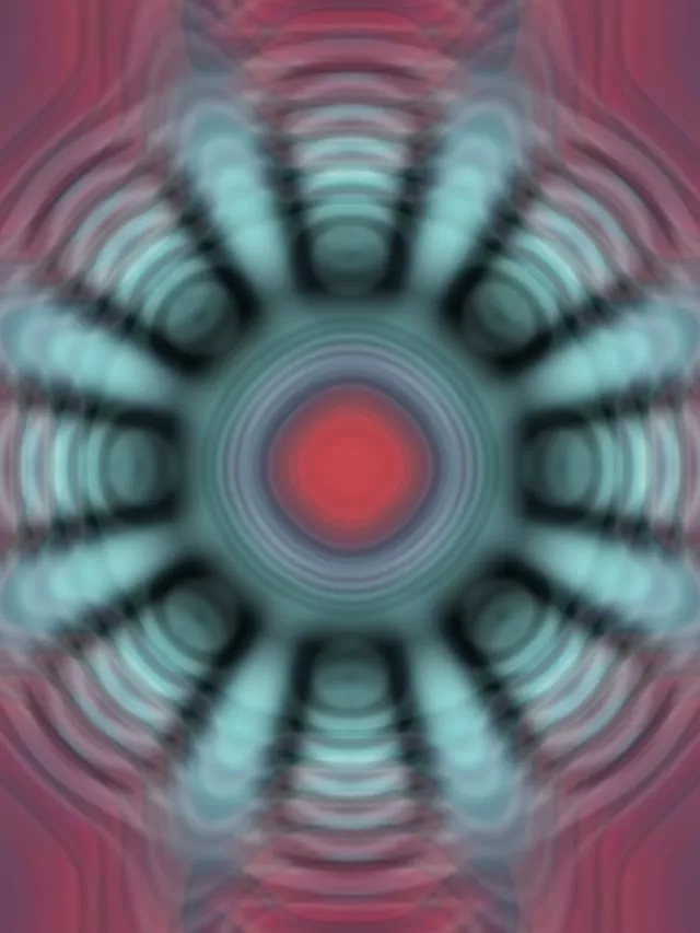 Pulsating Red Core Neon Tunnel 3:4 iPad Portrait 60fps VJLoops Screensaver