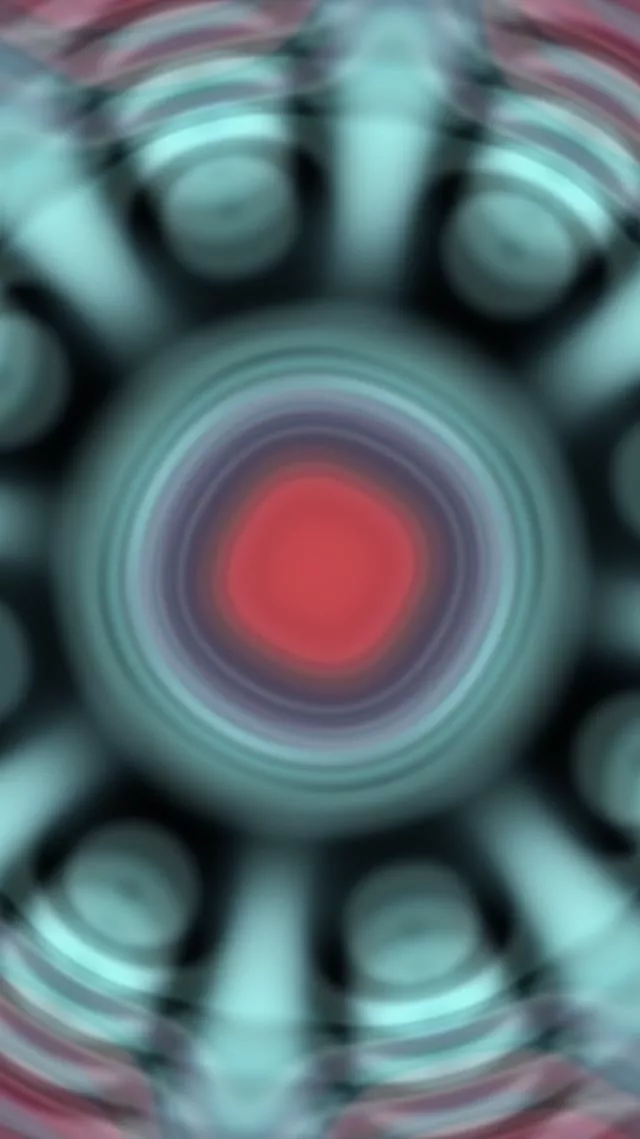 Pulsating Red Core Neon Tunnel | 9:16 Reels 60fps VJLoops Screensaver