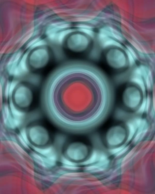 Пульсирующий красный неоновый туннель 4:5 Instagram 60fps VJLoops заставка