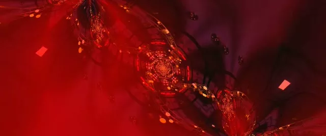 Pulsating Red Neon Tunnel VJ Loop 2.39:1 Cinemascope 60fps Screensaver
