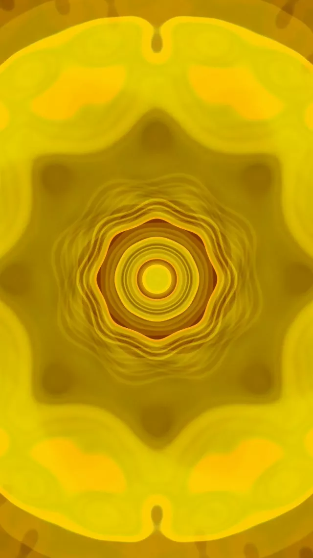 Vórtice Túnel de Neón Amarillo Pulsante | 9:16 Reels 60fps Protector de Pantalla Bucle