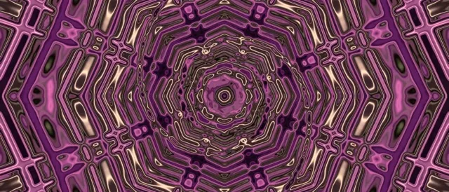 Purple Fractal Kaleidoscope Neon Tunnel Vj Loop 21:9 Ultrawide 60fps Screensaver