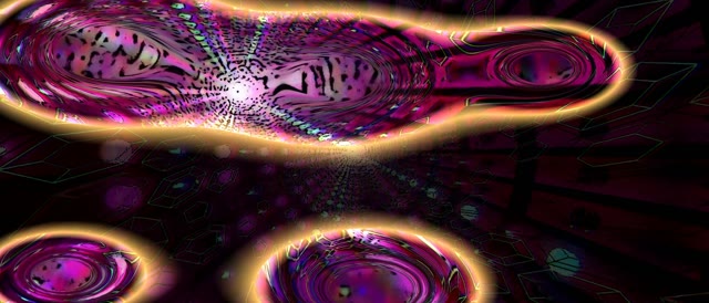 Purple Glowing Neon Tunnel | 21:9 Ultrawide 60fps VJ Loop Screensaver