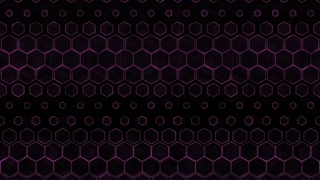 Purple Hexagon Grid Neon Tech Background 4K