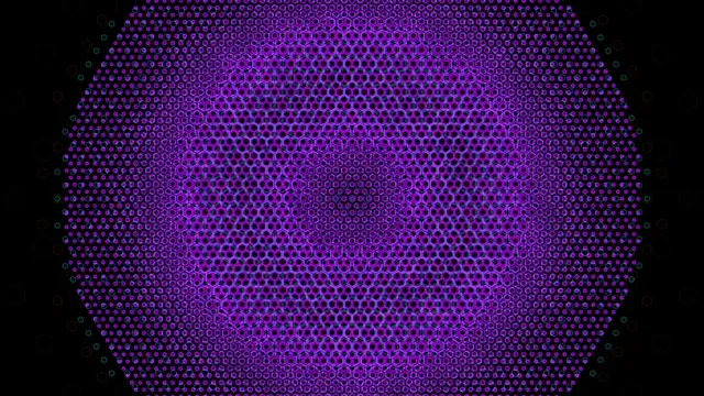 Purple Hexagonal Grid Digital Background Animation