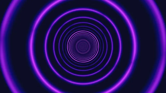 Purple Neon Concentric Circles Loop 4K