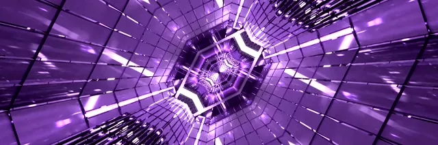 تونل نئون بنفش 3:1 Triple Wide 60fps اسکرین سیور VJ Loop