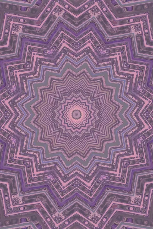 Tuneli ya Neon Urujuani Star Kaleidoscope Vj Loop 2:3 Photo Portrait 60fps Screensaver